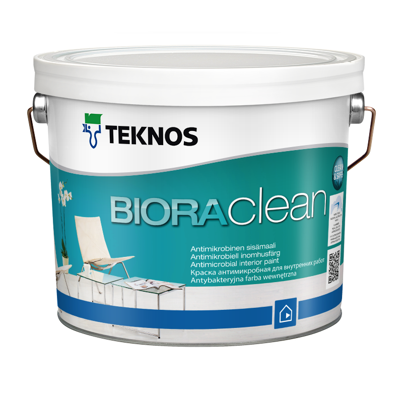 Teknos (Текнос) BIORA CLEAN база 3 краска для стен и потолков 